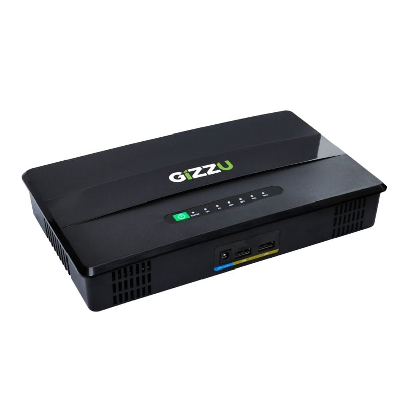 GIZZU 60W 65Wh 17600mAh Mini POE DC UPS Lithium – Black GIZZU 60W 65Wh 17600mAh Mini POE DC UPS Lithium – Black