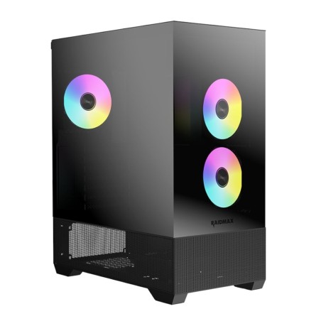 Raidmax I801 AIR CHROME E-ATX |ATX | Micro-ATX | Mini-ITX ARGB Mid-Tower Gaming Chassis – Black