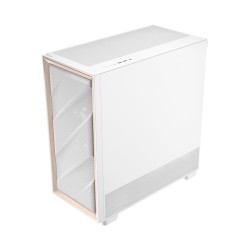 Antec FLUX Mid-Tower E-ATX Gaming Chassis Wood Front Panel – White