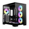 Raidmax I610 ATX | Micro-ATX | ITX ARGB Mid-Tower Dual Chamber Gaming Chassis – Black