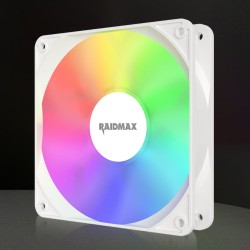 Raidmax NVX120FWDC4 120mm 3pin ARGB 4in1 Fan – White