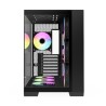 Raidmax I610 ATX | Micro-ATX | ITX ARGB Mid-Tower Dual Chamber Gaming Chassis – Black