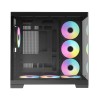 Raidmax I610 ATX | Micro-ATX | ITX ARGB Mid-Tower Dual Chamber Gaming Chassis – Black