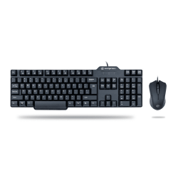 GoFreetech Wired KB/MOUSE Combo – Black