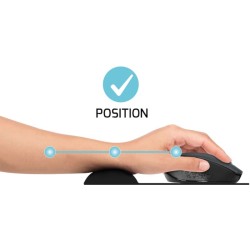 Port Ergonomic Gel Mouse Pad – Black