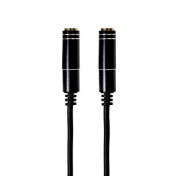 Gizzu 3-Pole Audio Splitter Cable – Black