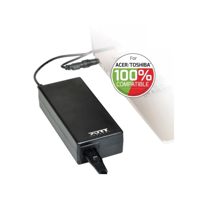 Port Connect 65W Notebook Adapter Acer and Toshiba