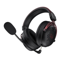 REDRAGON Over-Ear DIOMEDES Honeycomb 3.5mm AUX Gaming Headset – Black