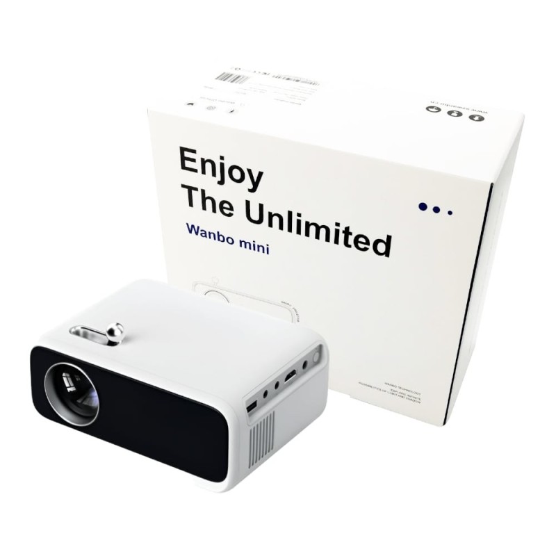 WANBO MINI PRO 720p 250ANSI Android 9.0 Smart Projector – White